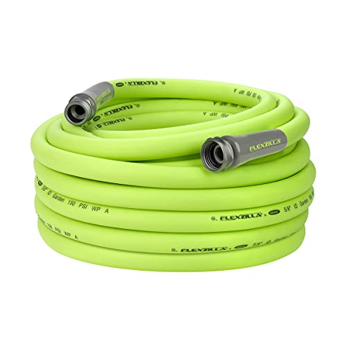 Flexzilla Garden Hose 5/8 in. x 50 ft, Heavy Duty, Lightweight, Drinking Water Safe, ZillaGreen - HFZG550YW-E