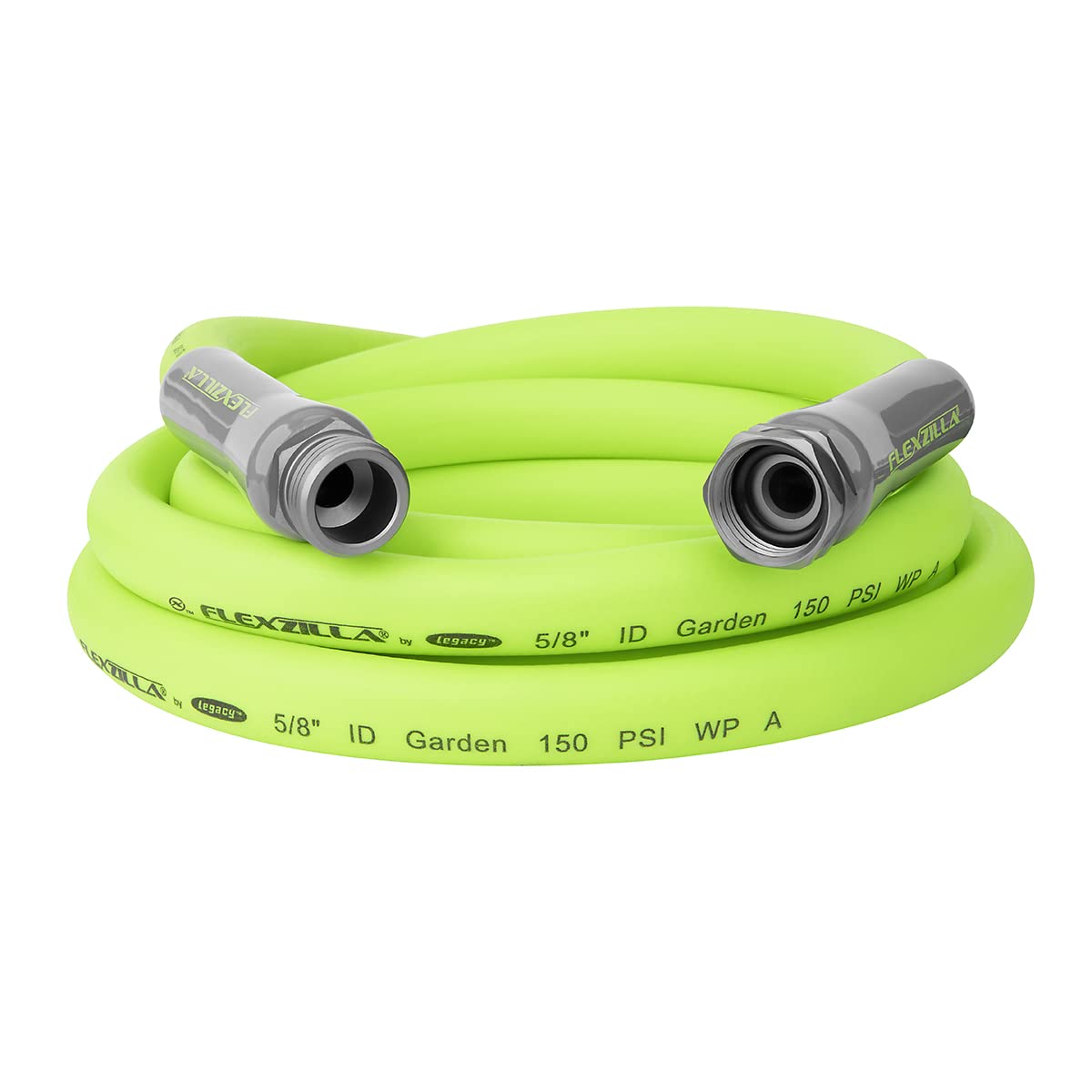 Flexzilla Garden Hose 5/8 in. x 50 ft, Heavy Duty, Lightweight, Drinking Water Safe, ZillaGreen - HFZG550YW-E