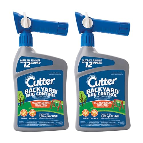 Cutter Backyard Bug Control Spray Concentrate, Mosquito Repellent, Kills Mosquitoes, Fleas & Listed Ants, 32 fl Ounce