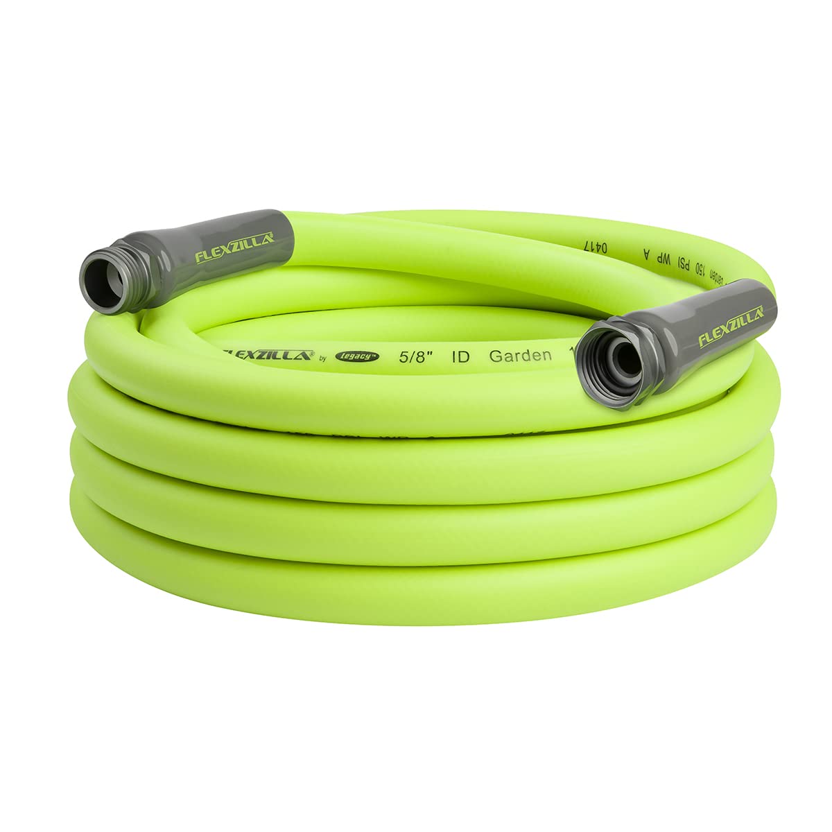 Flexzilla Garden Hose 5/8 in. x 50 ft, Heavy Duty, Lightweight, Drinking Water Safe, ZillaGreen - HFZG550YW-E