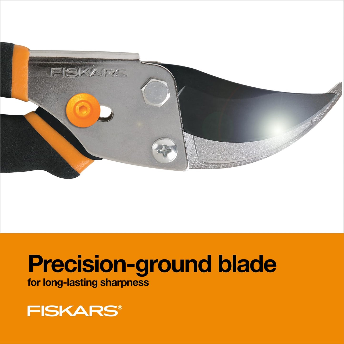 Fiskars Bypass Pruning Shears, 5/8-Inch Cut Capacity Garden Clippers, Gardening Scissors with Sharp, Rust Resistant Steel Blade