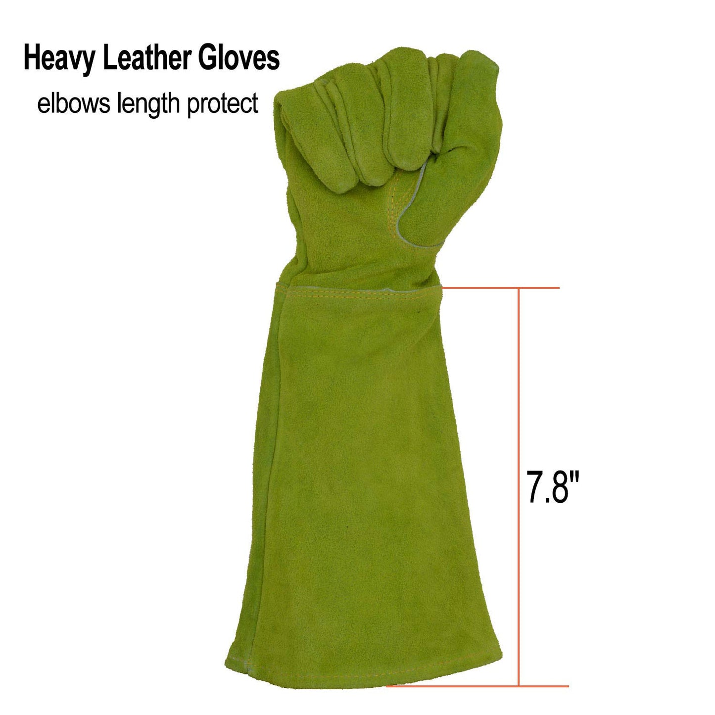 HANDLANDY Rose Pruning Gloves for Men & Women, Long Thorn Proof Gardening Gloves, Breathable Pigskin Leather Gauntlet, Best Garden Gifts & Tools for Gardener