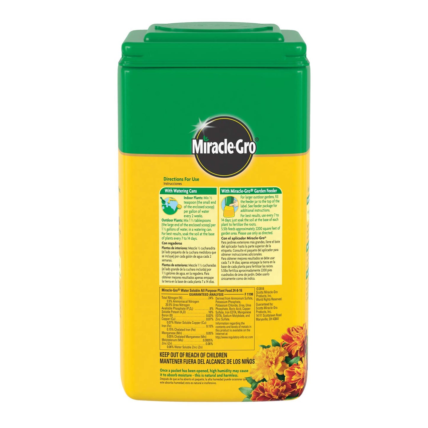 Miracle-Gro Water Soluble All Purpose Plant Food, Fertilizer for Indoor or Outdoor Flowers, Vegetables or Trees, 10 lbs.